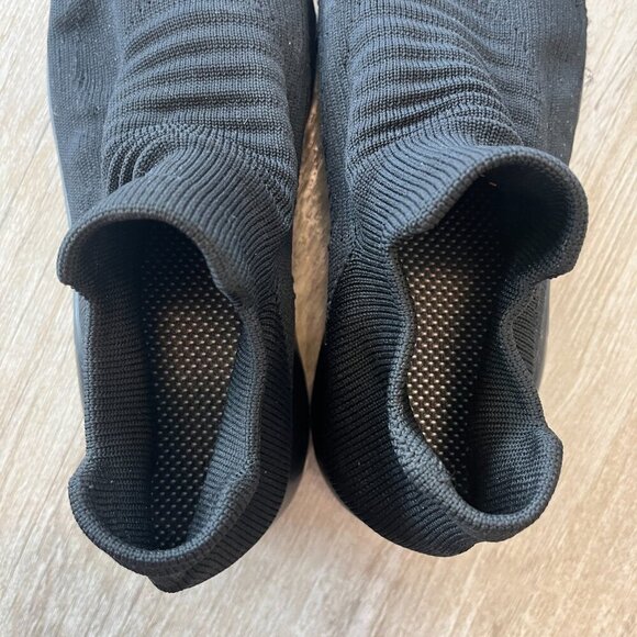 Unisex Black Slip On Work Shoes - W10 / M8 - Picture 8 of 9